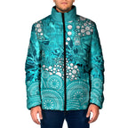 Brisbane Heat Padded Jacket Graffiti Urban Aboriginal Dot Abstract Design