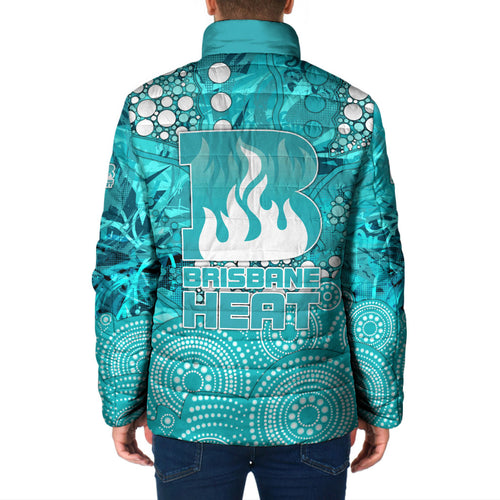 Brisbane Heat Padded Jacket Graffiti Urban Aboriginal Dot Abstract Design