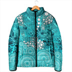 Brisbane Heat Padded Jacket Graffiti Urban Aboriginal Dot Abstract Design