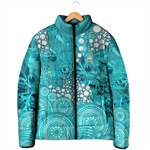 Brisbane Heat Padded Jacket Graffiti Urban Aboriginal Dot Abstract Design