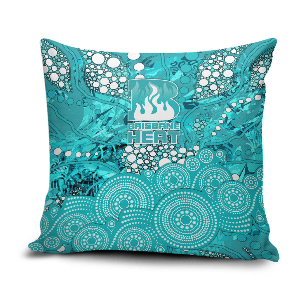 Brisbane Heat Pillow Cover Graffiti Urban Aboriginal Dot Abstract Design
