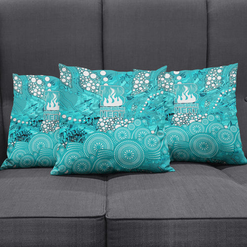 Brisbane Heat Pillow Cover Graffiti Urban Aboriginal Dot Abstract Design