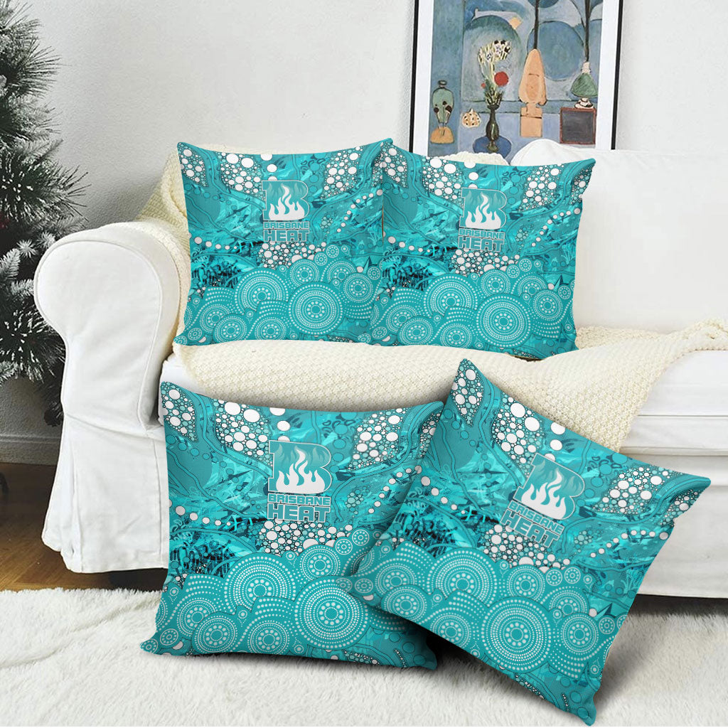 Brisbane Heat Pillow Cover Graffiti Urban Aboriginal Dot Abstract Design