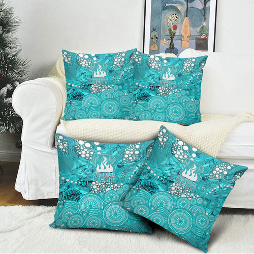 Brisbane Heat Pillow Cover Graffiti Urban Aboriginal Dot Abstract Design