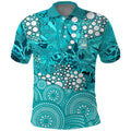 Brisbane Heat Polo Shirt Graffiti Urban Aboriginal Dot Abstract Design