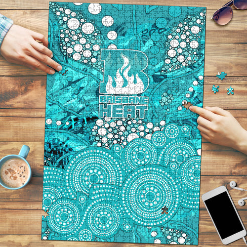 Brisbane Heat Puzzle Graffiti Urban Aboriginal Dot Abstract Design