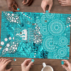 Brisbane Heat Puzzle Graffiti Urban Aboriginal Dot Abstract Design
