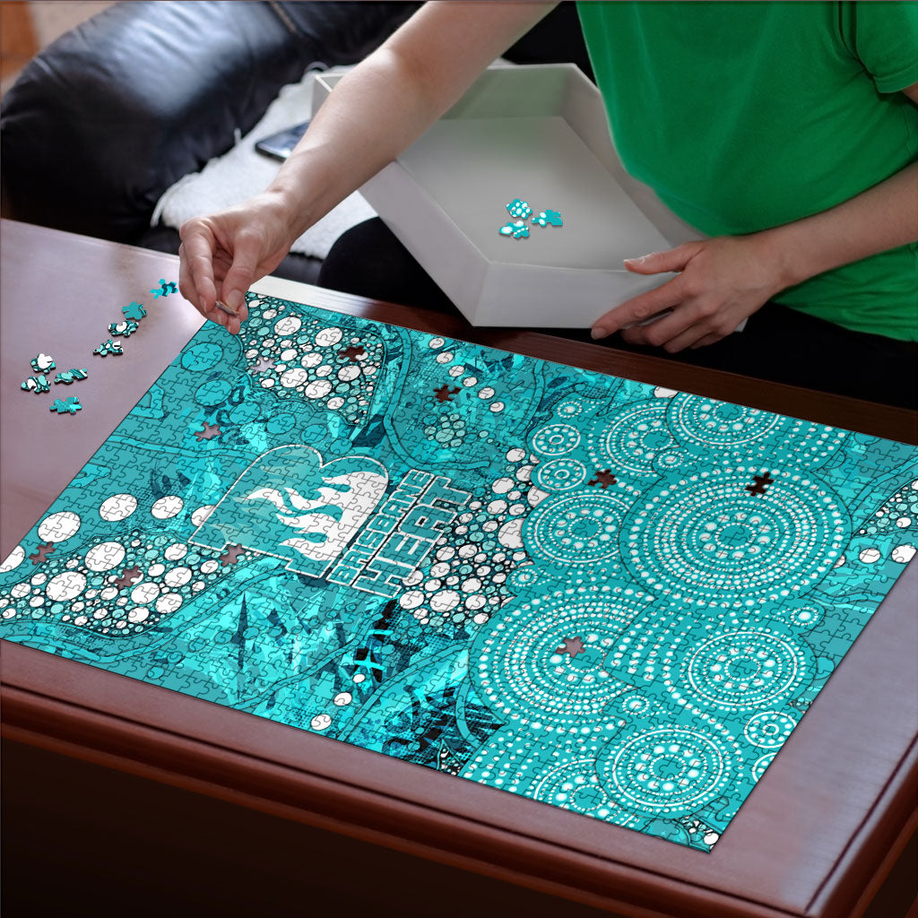 Brisbane Heat Puzzle Graffiti Urban Aboriginal Dot Abstract Design