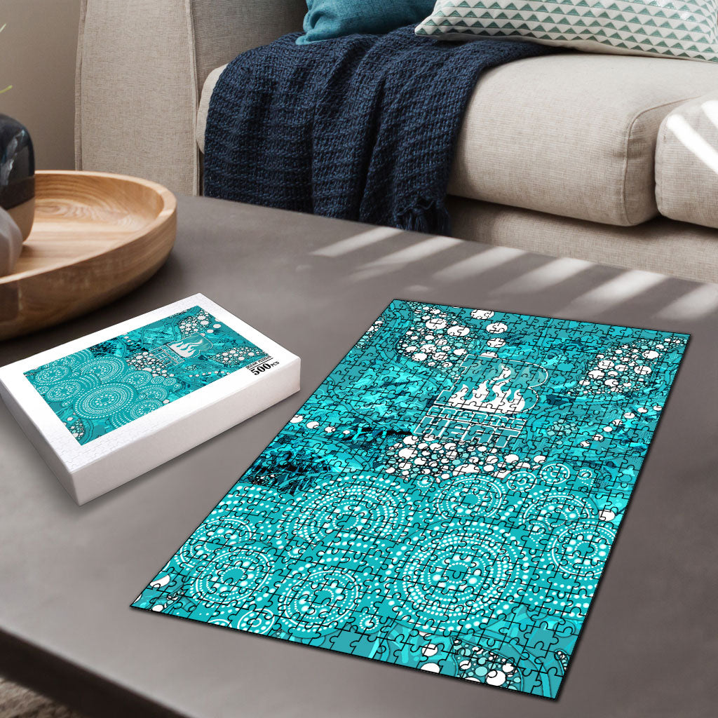 Brisbane Heat Puzzle Graffiti Urban Aboriginal Dot Abstract Design