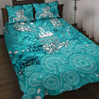 Brisbane Heat Quilt Bed Set Graffiti Urban Aboriginal Dot Abstract Design