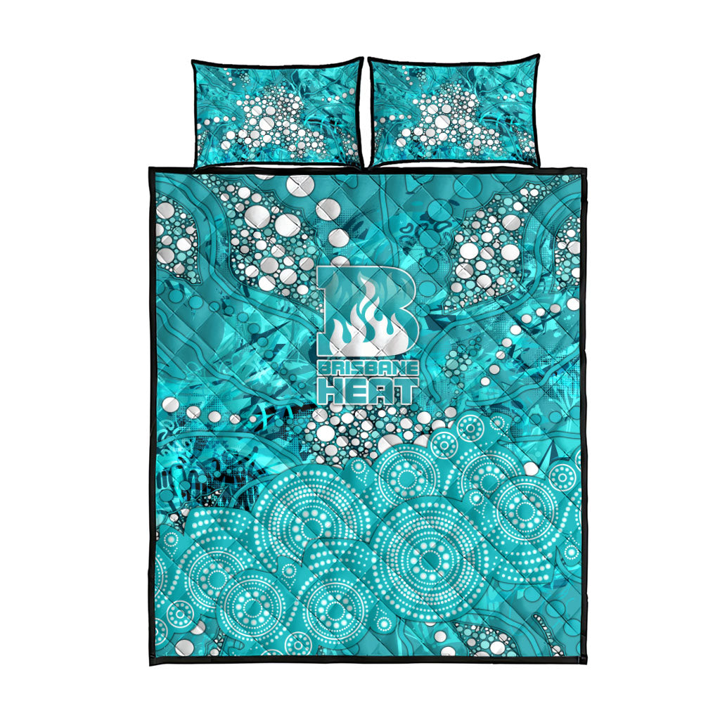 Brisbane Heat Quilt Bed Set Graffiti Urban Aboriginal Dot Abstract Design