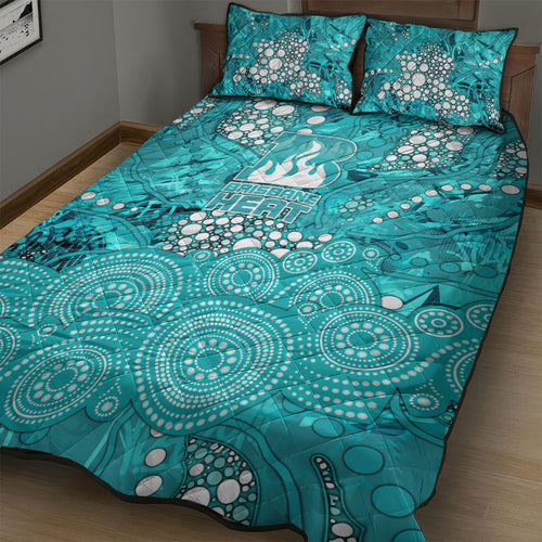 Brisbane Heat Quilt Bed Set Graffiti Urban Aboriginal Dot Abstract Design