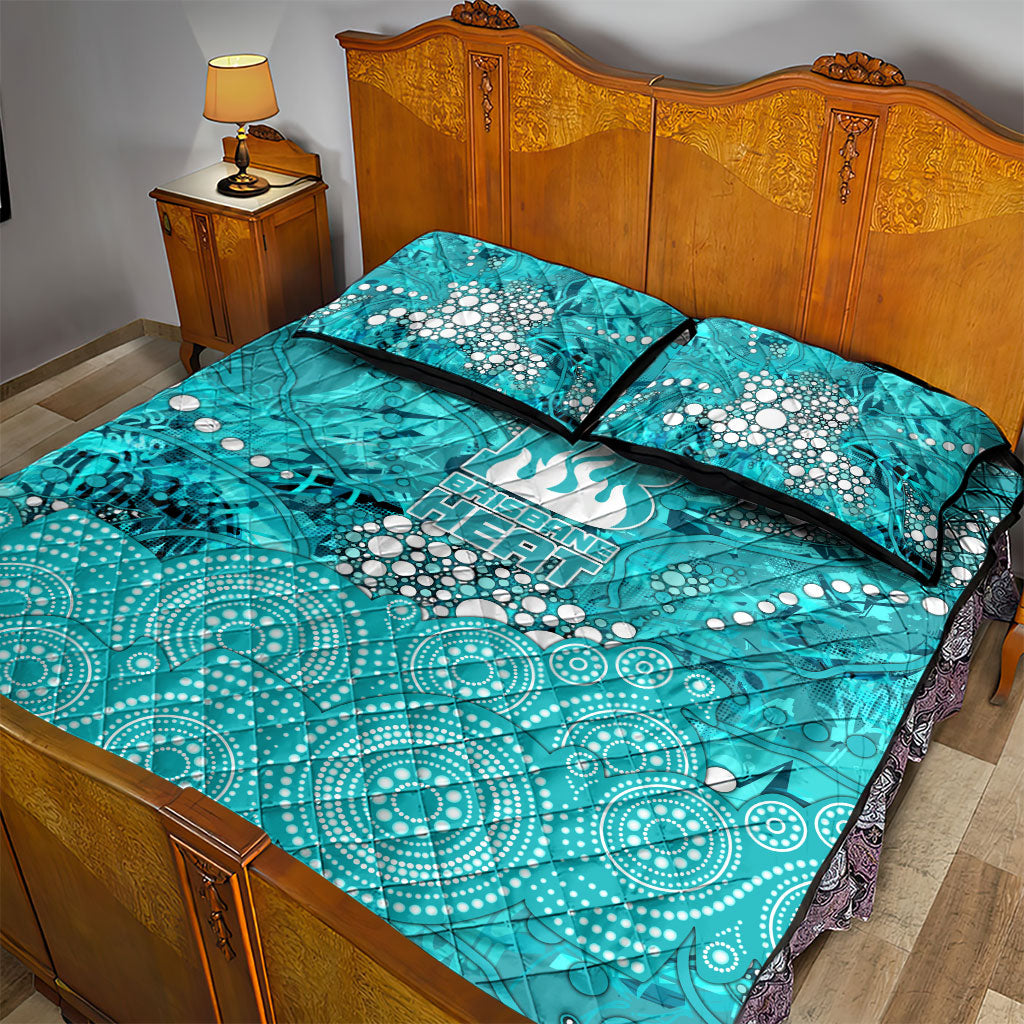 Brisbane Heat Quilt Bed Set Graffiti Urban Aboriginal Dot Abstract Design