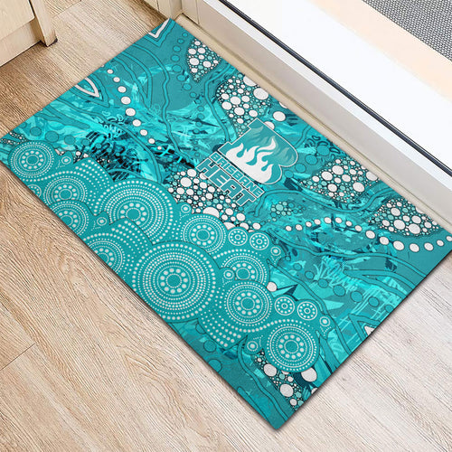 Brisbane Heat Rubber Doormat Graffiti Urban Aboriginal Dot Abstract Design