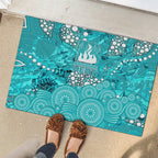 Brisbane Heat Rubber Doormat Graffiti Urban Aboriginal Dot Abstract Design