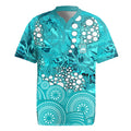Brisbane Heat Rugby Jersey Graffiti Urban Aboriginal Dot Abstract Design