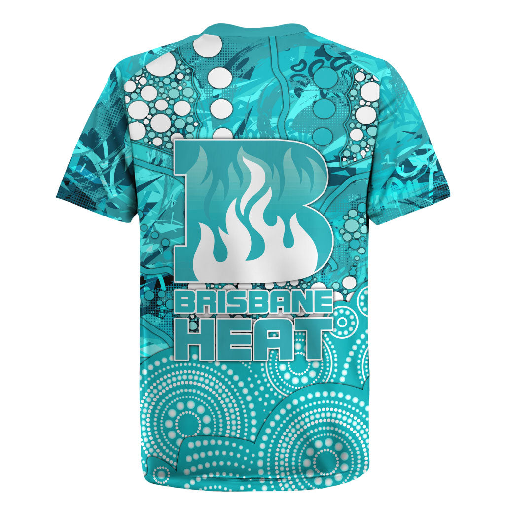 Brisbane Heat Rugby Jersey Graffiti Urban Aboriginal Dot Abstract Design