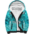 Brisbane Heat Sherpa Hoodie Graffiti Urban Aboriginal Dot Abstract Design