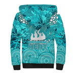 Brisbane Heat Sherpa Hoodie Graffiti Urban Aboriginal Dot Abstract Design