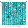 Brisbane Heat Shower Curtain Graffiti Urban Aboriginal Dot Abstract Design