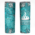 Brisbane Heat Skinny Tumbler Graffiti Urban Aboriginal Dot Abstract Design