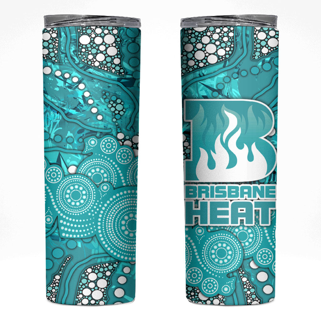 Brisbane Heat Skinny Tumbler Graffiti Urban Aboriginal Dot Abstract Design