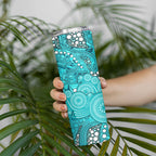 Brisbane Heat Skinny Tumbler Graffiti Urban Aboriginal Dot Abstract Design