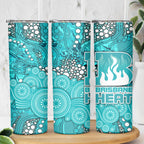 Brisbane Heat Skinny Tumbler Graffiti Urban Aboriginal Dot Abstract Design