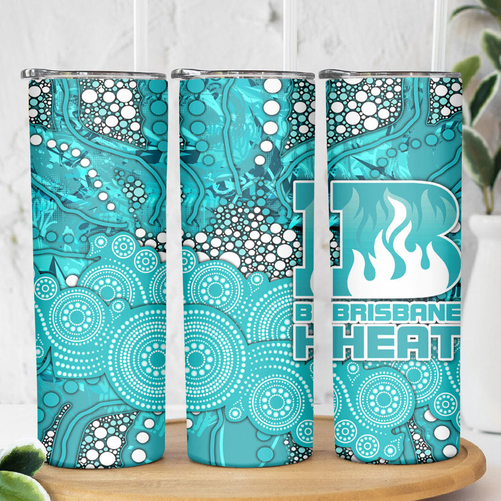 Brisbane Heat Skinny Tumbler Graffiti Urban Aboriginal Dot Abstract Design