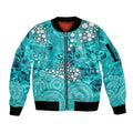 Brisbane Heat Sleeve Zip Bomber Jacket Graffiti Urban Aboriginal Dot Abstract Design