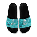 Brisbane Heat Slide Sandals Graffiti Urban Aboriginal Dot Abstract Design