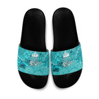 Brisbane Heat Slide Sandals Graffiti Urban Aboriginal Dot Abstract Design