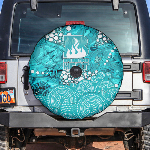 Brisbane Heat Spare Tire Cover Graffiti Urban Aboriginal Dot Abstract Design