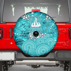Brisbane Heat Spare Tire Cover Graffiti Urban Aboriginal Dot Abstract Design