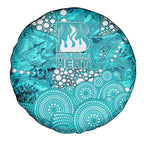 Brisbane Heat Spare Tire Cover Graffiti Urban Aboriginal Dot Abstract Design