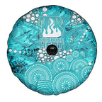 Brisbane Heat Spare Tire Cover Graffiti Urban Aboriginal Dot Abstract Design