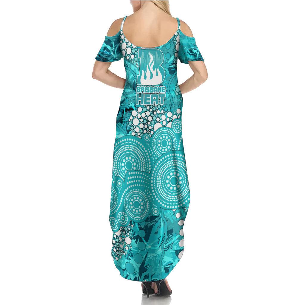 Brisbane Heat Summer Maxi Dress Graffiti Urban Aboriginal Dot Abstract Design