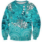 Brisbane Heat Sweatshirt Graffiti Urban Aboriginal Dot Abstract Design
