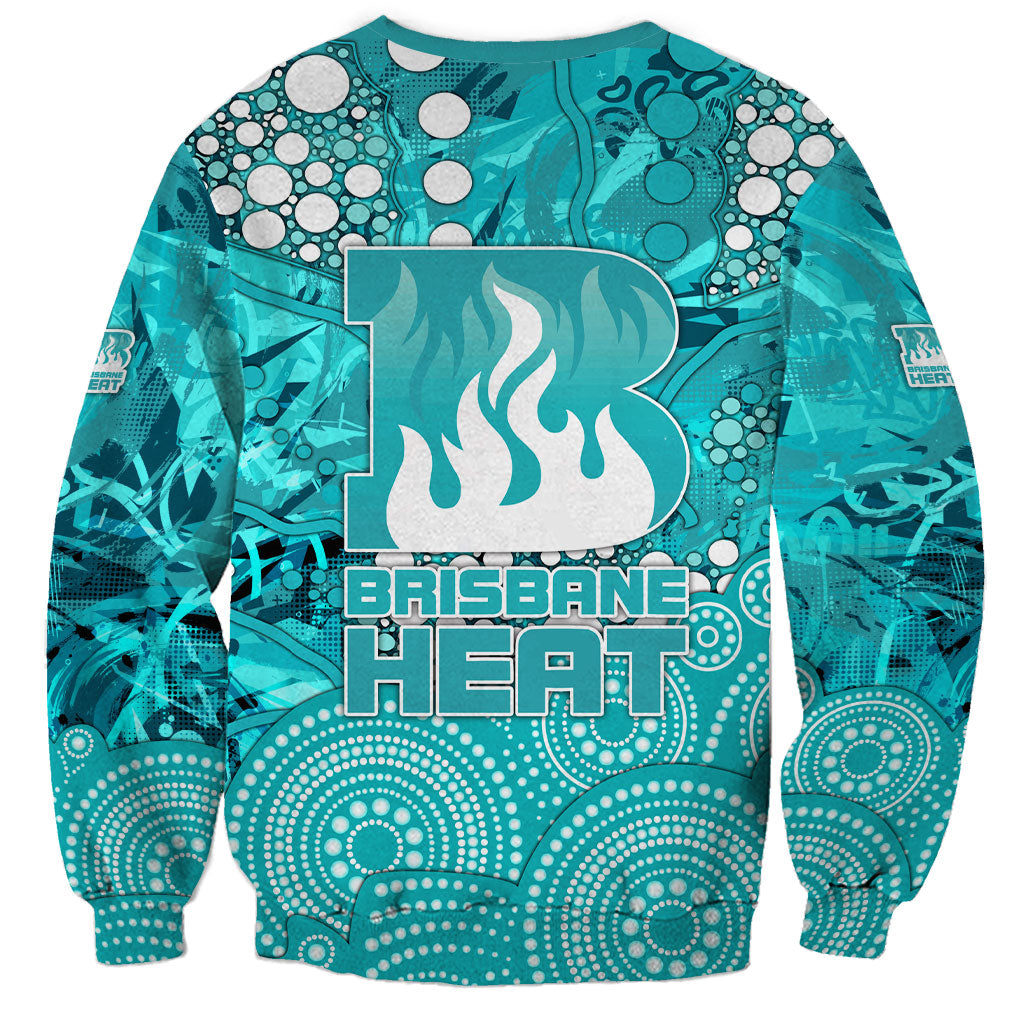 Brisbane Heat Sweatshirt Graffiti Urban Aboriginal Dot Abstract Design