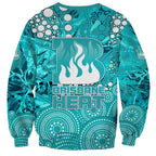 Brisbane Heat Sweatshirt Graffiti Urban Aboriginal Dot Abstract Design