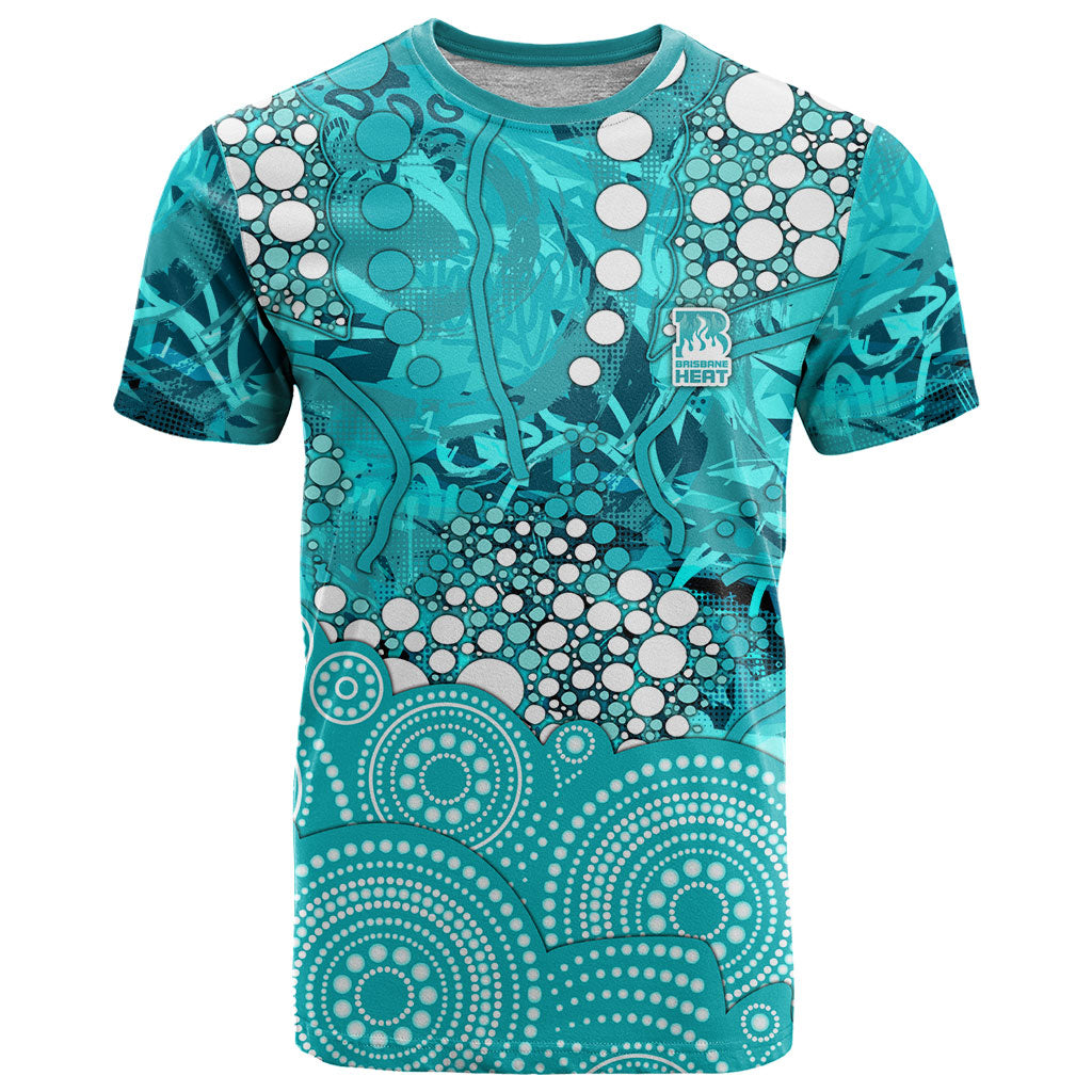 Brisbane Heat T Shirt Graffiti Urban Aboriginal Dot Abstract Design