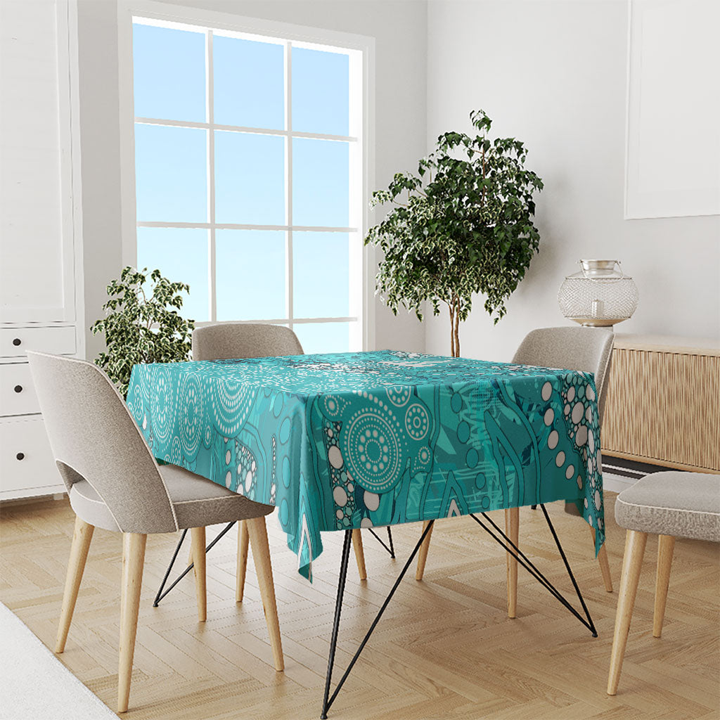 Brisbane Heat Tablecloth Graffiti Urban Aboriginal Dot Abstract Design