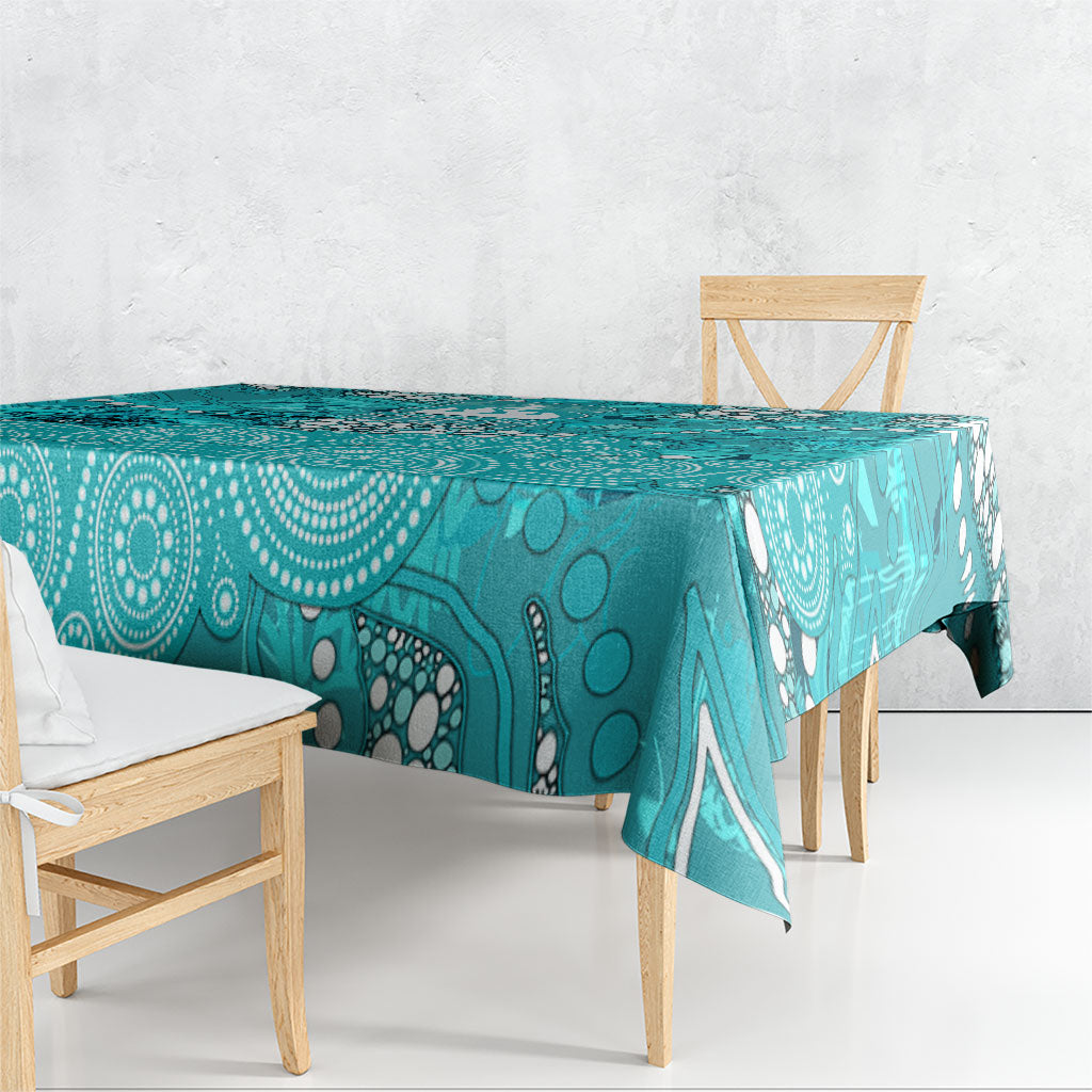 Brisbane Heat Tablecloth Graffiti Urban Aboriginal Dot Abstract Design