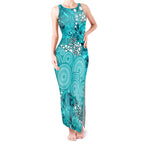 Brisbane Heat Tank Maxi Dress Graffiti Urban Aboriginal Dot Abstract Design