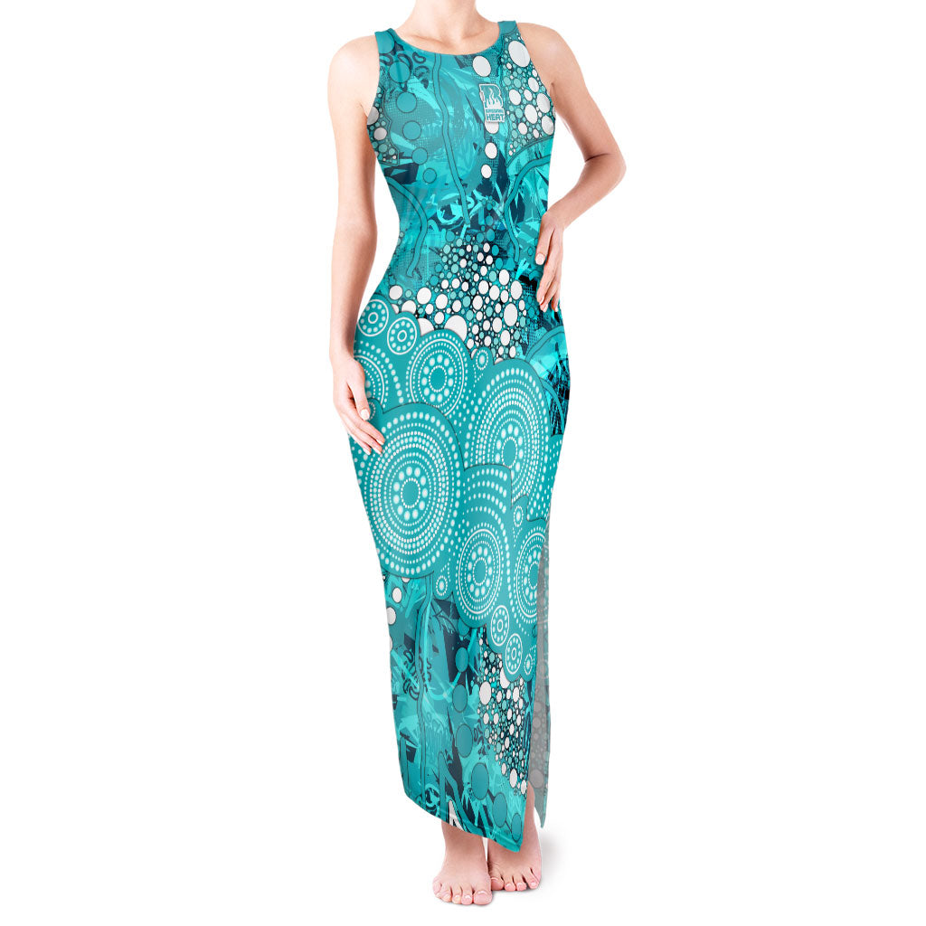 Brisbane Heat Tank Maxi Dress Graffiti Urban Aboriginal Dot Abstract Design