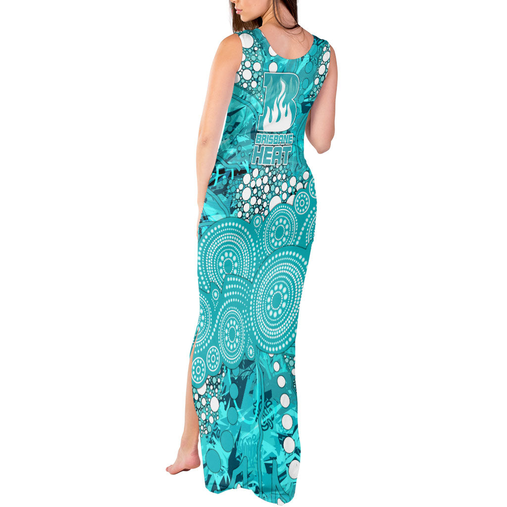 Brisbane Heat Tank Maxi Dress Graffiti Urban Aboriginal Dot Abstract Design