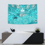 Brisbane Heat Tapestry Graffiti Urban Aboriginal Dot Abstract Design