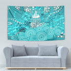 Brisbane Heat Tapestry Graffiti Urban Aboriginal Dot Abstract Design