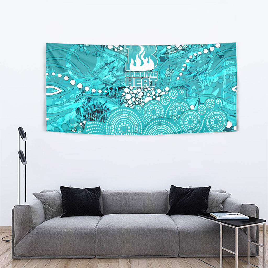 Brisbane Heat Tapestry Graffiti Urban Aboriginal Dot Abstract Design