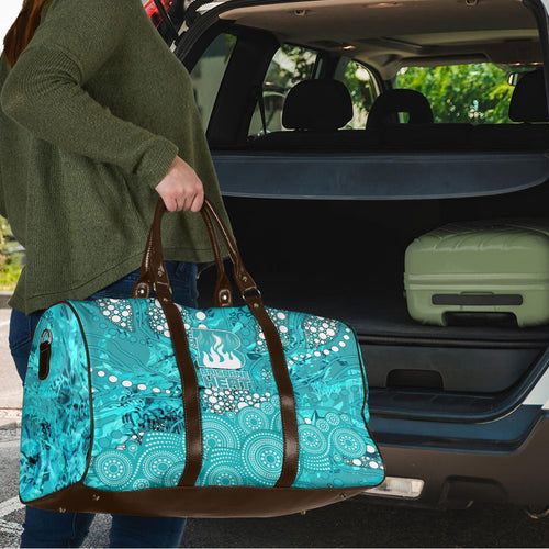 Brisbane Heat Travel Bag Graffiti Urban Aboriginal Dot Abstract Design
